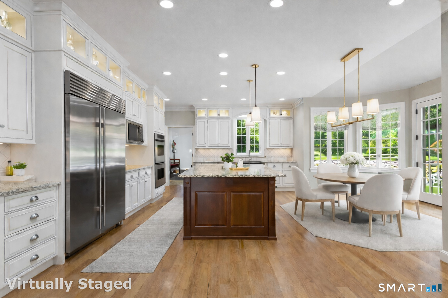 2 Longwood Drive Redding, CT 06896 - Photo 57 of 57 Large Chef's Kitchen with Breakfast Seating Area