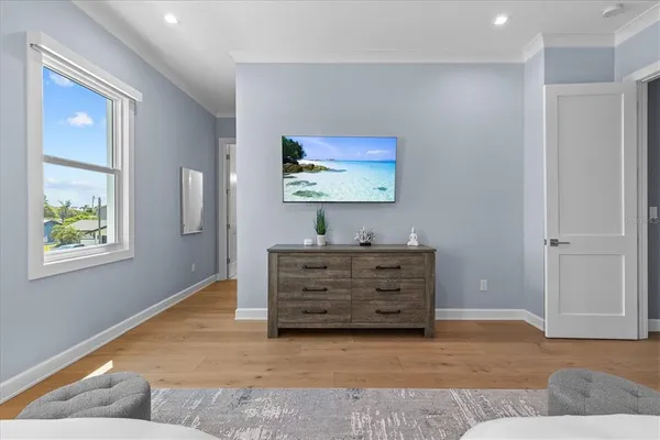 a room with furniture