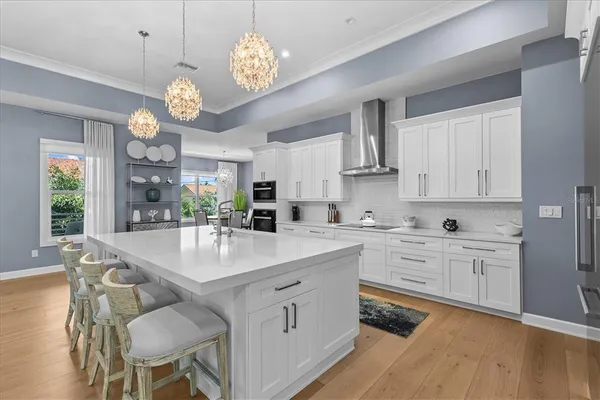 a living room with furniture and view of living room