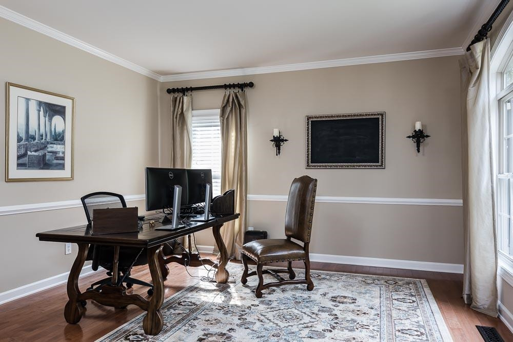 8236 Clarks Branch Drive Raleigh, NC 27613 - Photo 5 of 30 This living room is large! So many options in this space including a home office, piano room or a quiet living area for you to curl up with a book in. Living Room