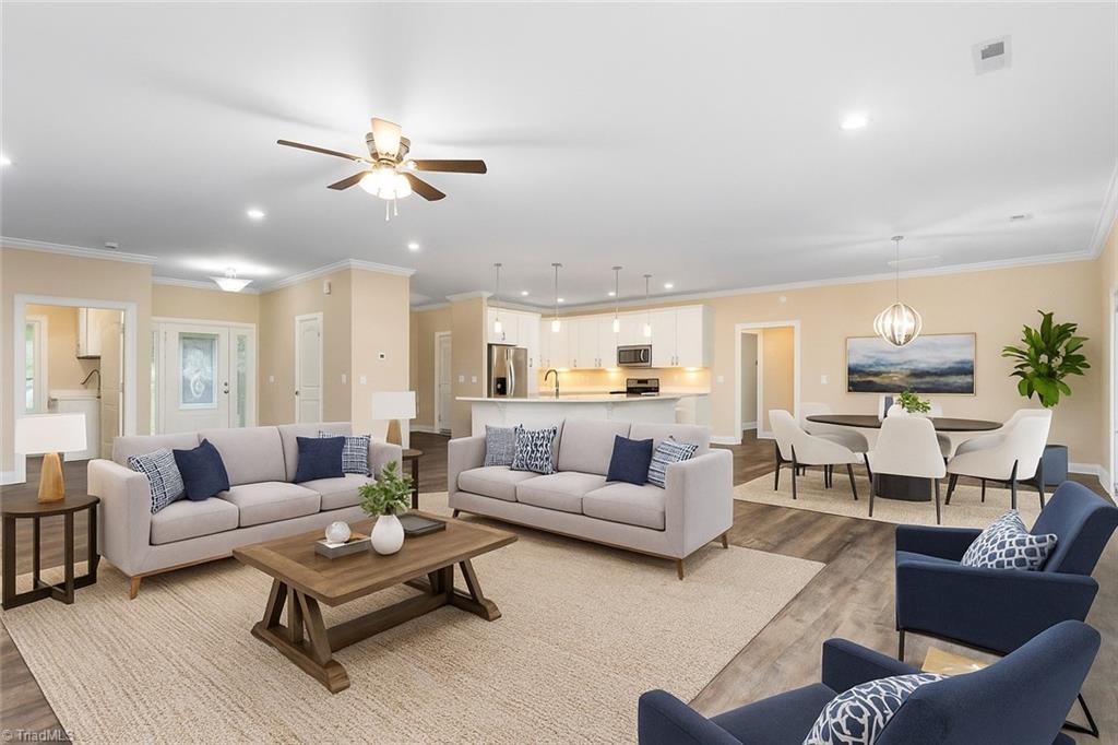 311 Marigold Lane Lexington, NC 27292 - Photo 10 of 48 virtually staged photo - you can fit so many pieces here!