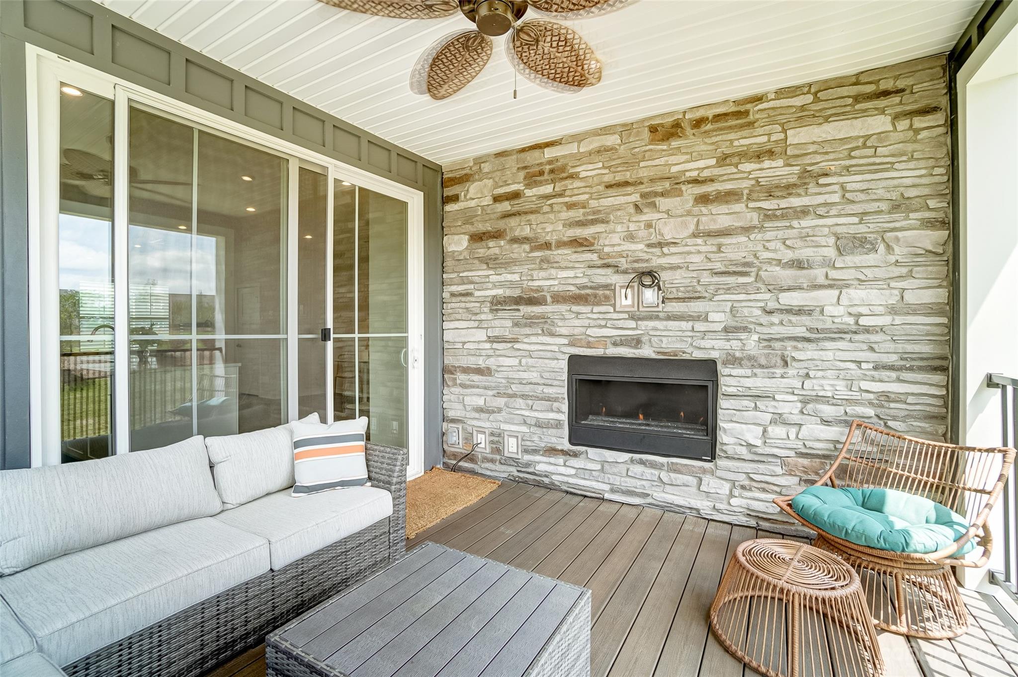 636 Crudent Road Tega Cay, SC 29708 - Photo 24 of 45 a living room with furniture and a fireplace