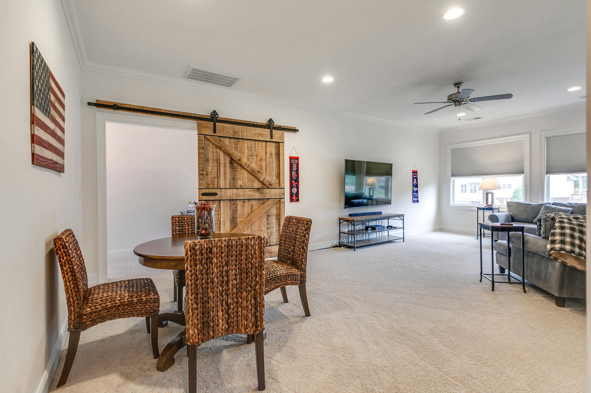 430 Alfred Ladd Road East Franklin, TN 37064 - Photo 23 of 30 Large Bonus Room with custom Barn Door.