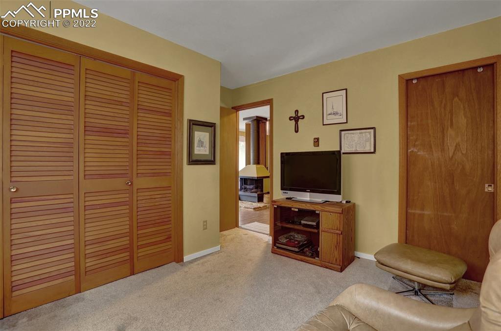756 Spring Valley Drive Divide, CO 80814 - Photo 27 of 50 a living room with furniture and a flat screen tv