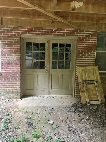 a front view of a house