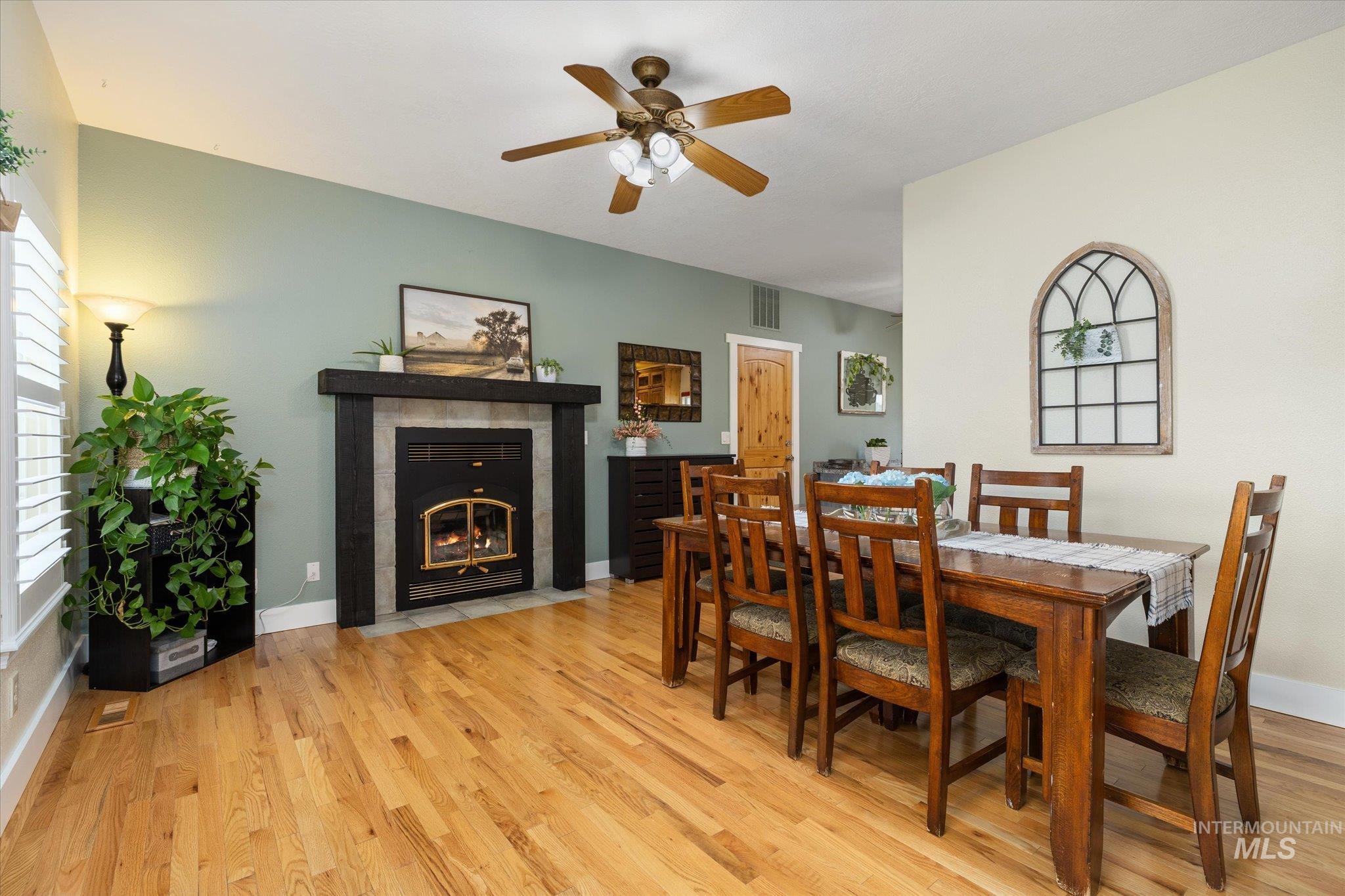 1140 Edgemont Road Emmett, ID 83617 - Photo 11 of 50 Hardwood flooring throughout the dining area and living space