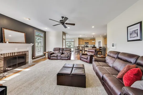 a living room with furniture or fireplace and a flat screen tv