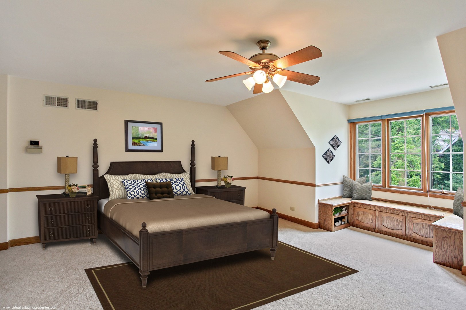 4 Bristol Road Northfield, IL 60093 - Photo 12 of 22 a living room with furniture and a large window