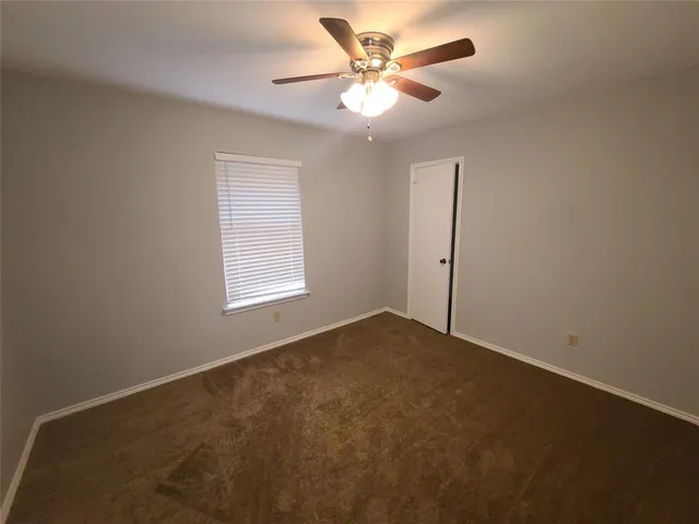 a view of small space with empty racks