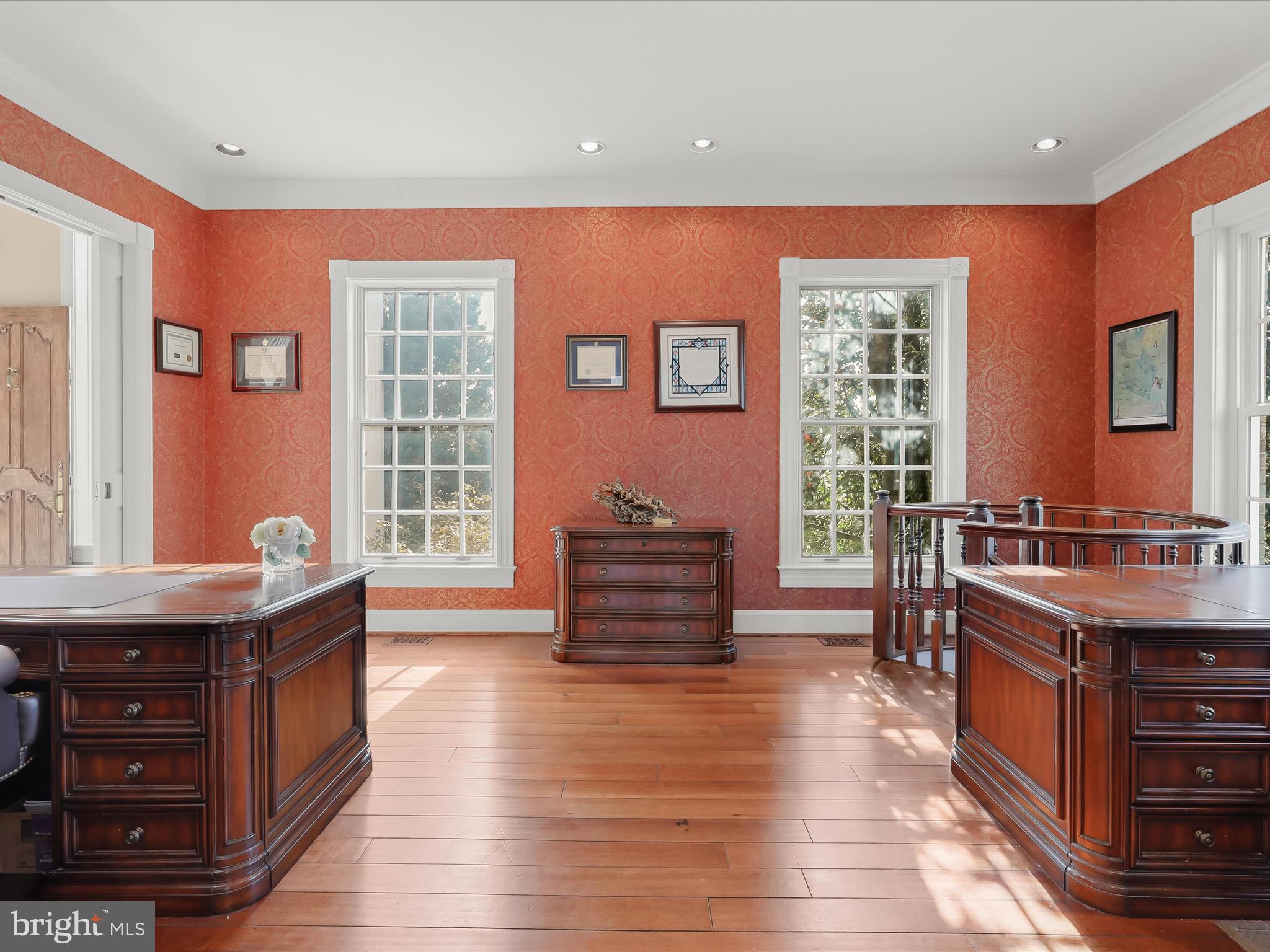 2612 Monkton Road Monkton, MD 21111 - Photo 28 of 81 a view of workspace with wooden floor and windows