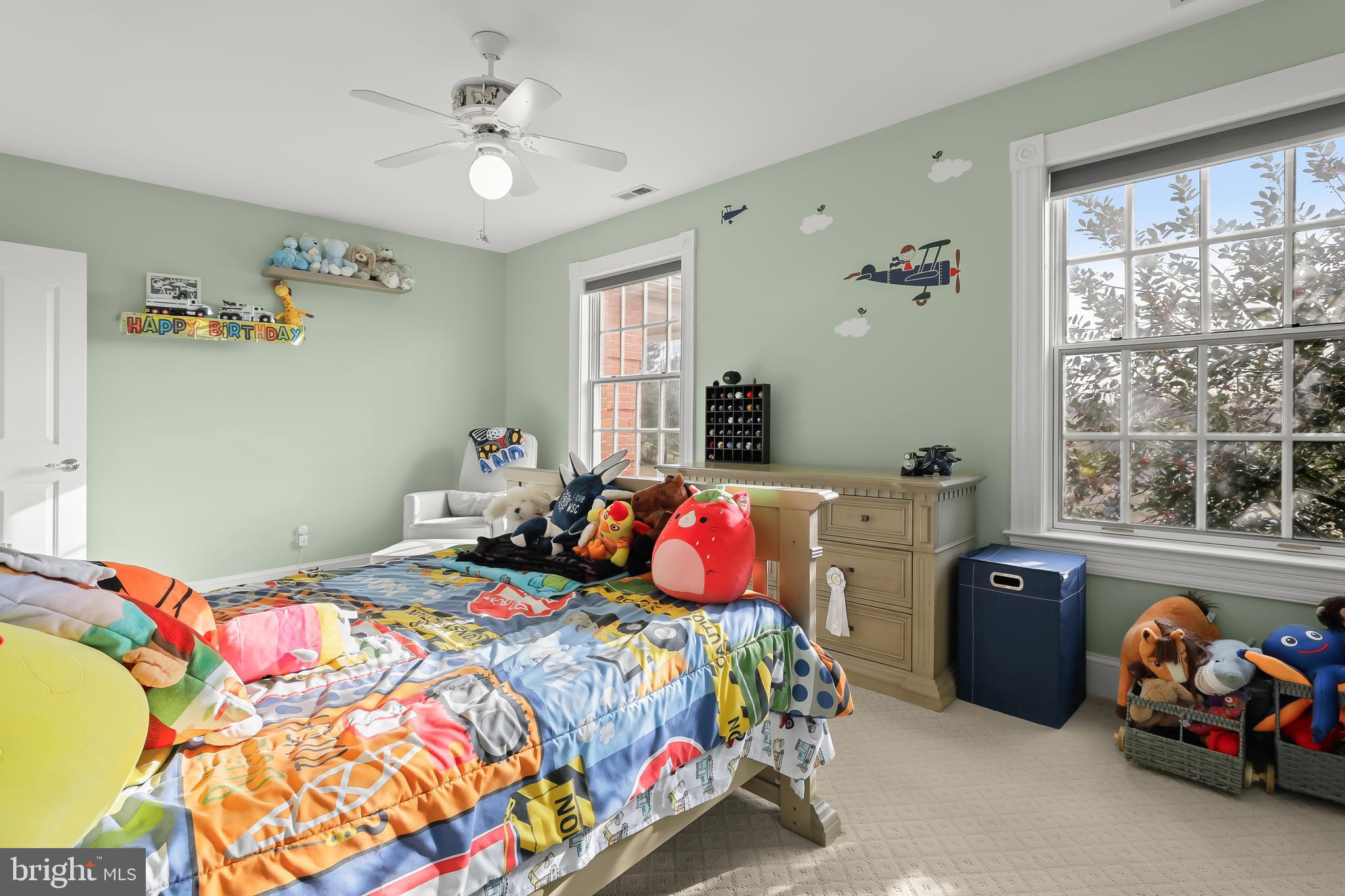 2612 Monkton Road Monkton, MD 21111 - Photo 45 of 81 a bedroom with a bed and a chandelier