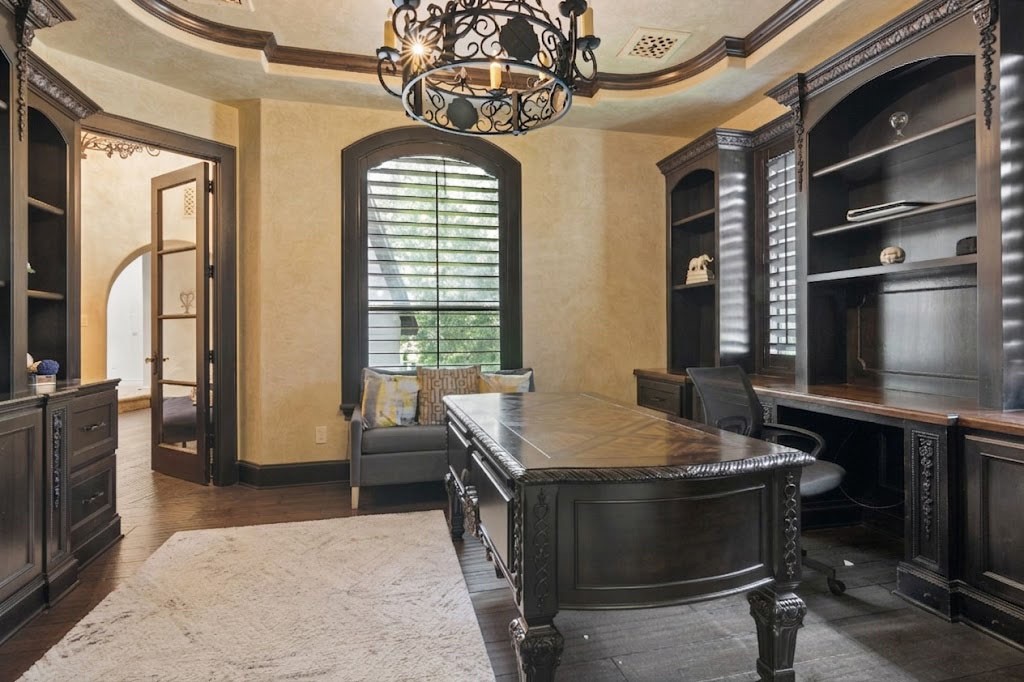 3818 Waterbend Cove Spring, TX 77386 - Photo 25 of 44 a dining room with wooden floor and furniture