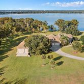 a view of a lake and outdoor space