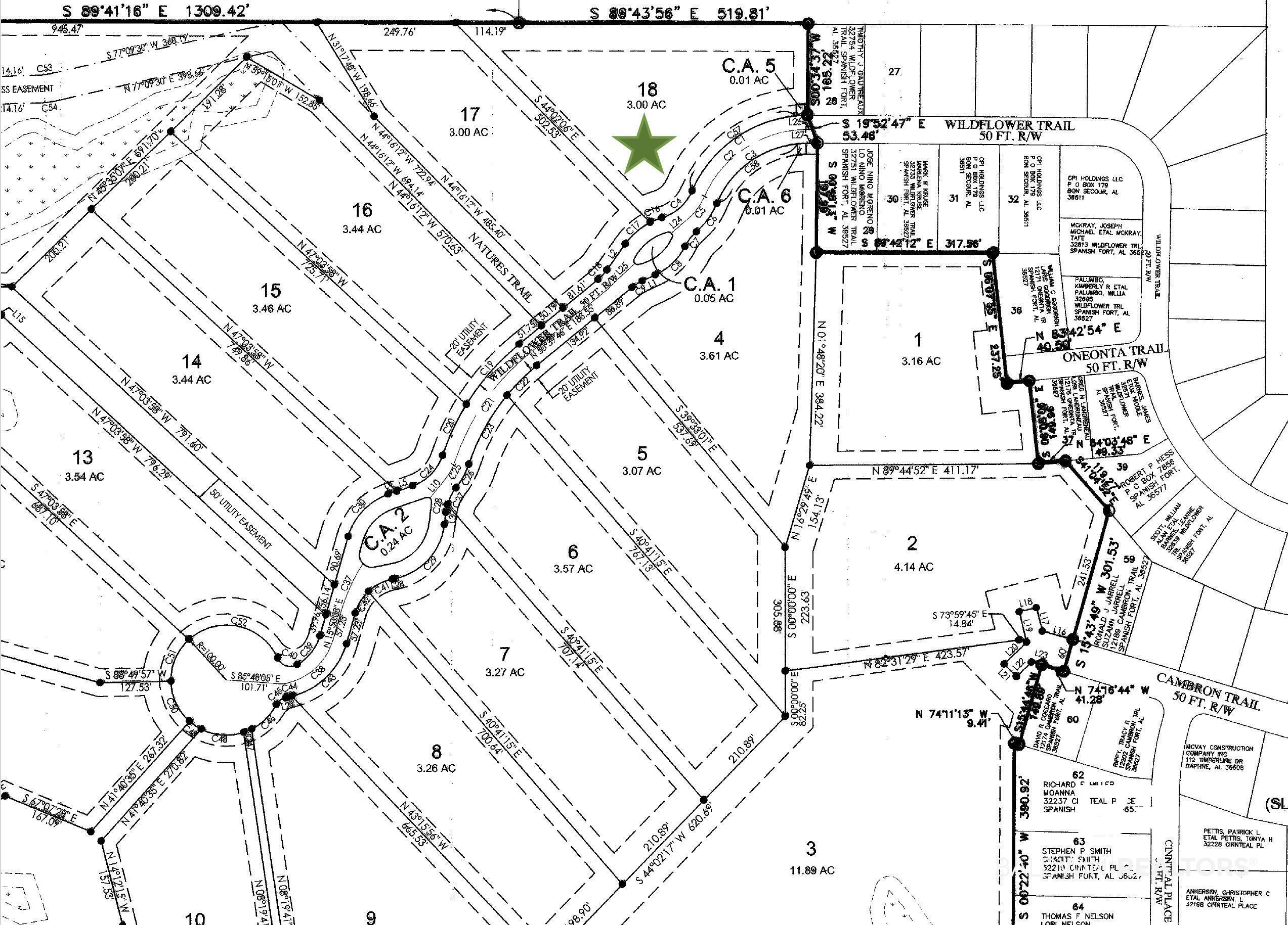 32788 Wildflower Trail Daphne, AL 36527 - Photo 2 of 4 Parcel map