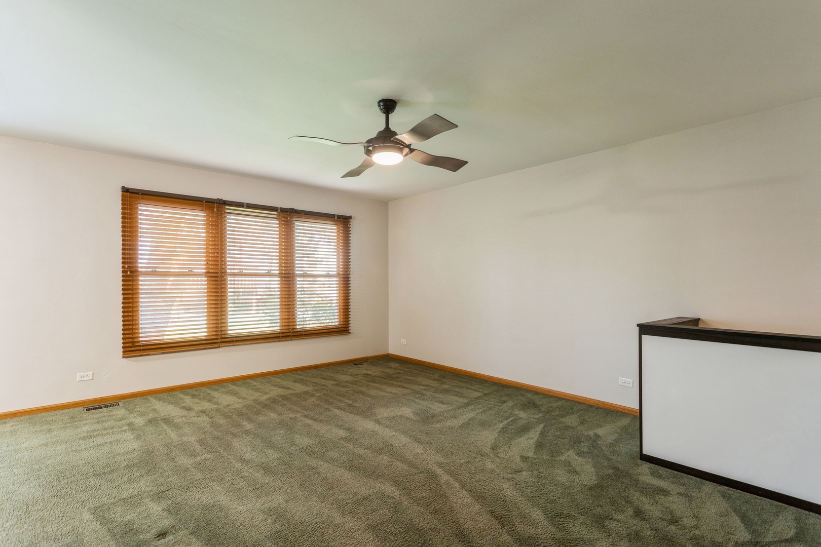 628 West Briarcliff Road Bolingbrook, IL 60440 - Photo 5 of 31 an empty room with chandelier fan and windows