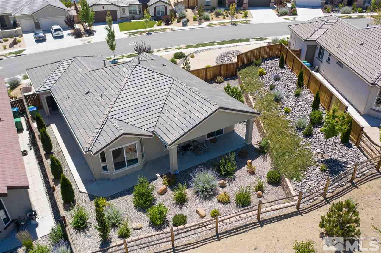 1420 Wakefield Trail Reno, NV 89523 - Photo 19 of 23 an aerial view of a house with a yard and garden