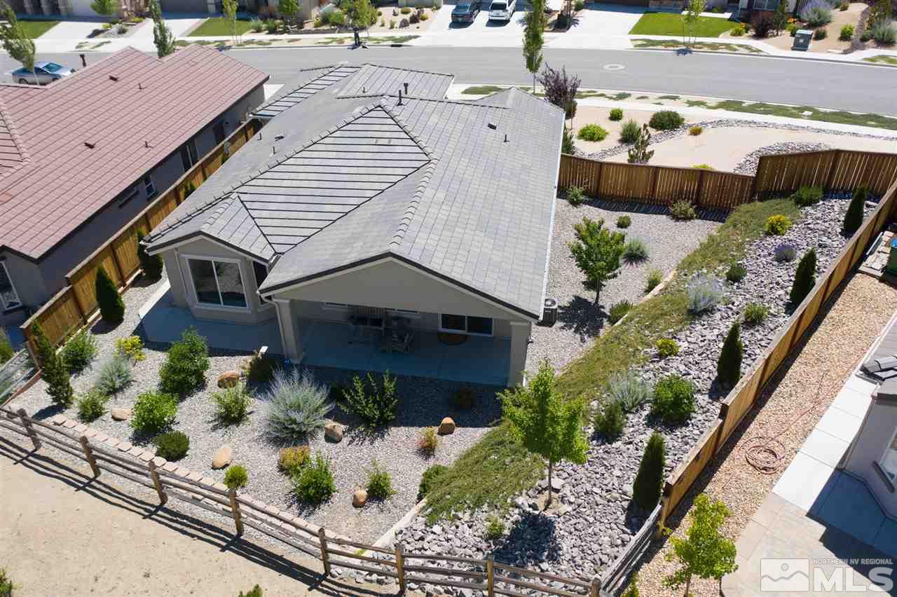 1420 Wakefield Trail Reno, NV 89523 - Photo 20 of 23 an aerial view of a house with a yard and potted plants