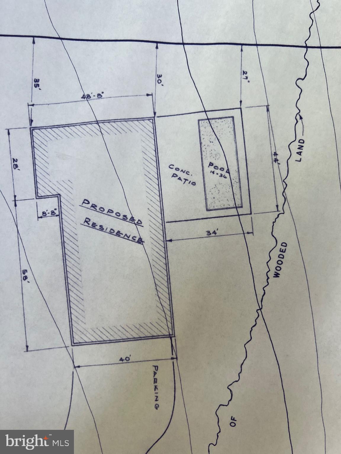 324 Miller Road Reading, PA 19608 - Photo 19 of 47 Plot plan shows house and pool