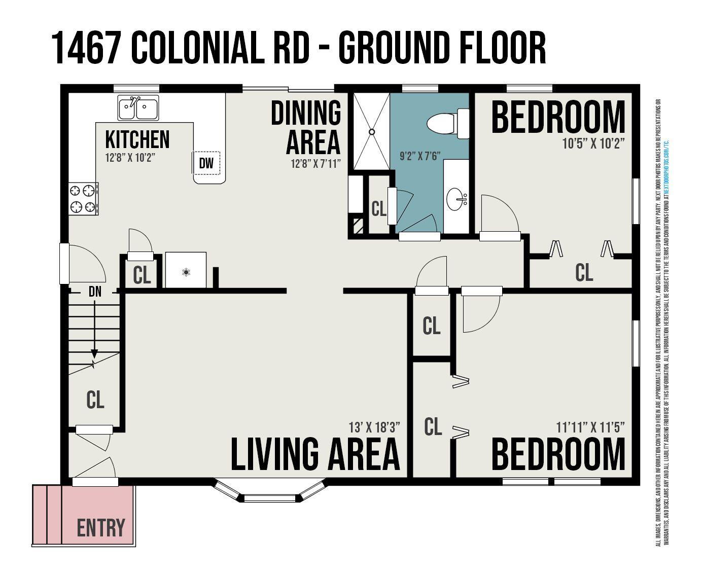 1467 Colonial Road Roosevelt Park, MI 49441 - Photo 30 of 41 flr pln 1