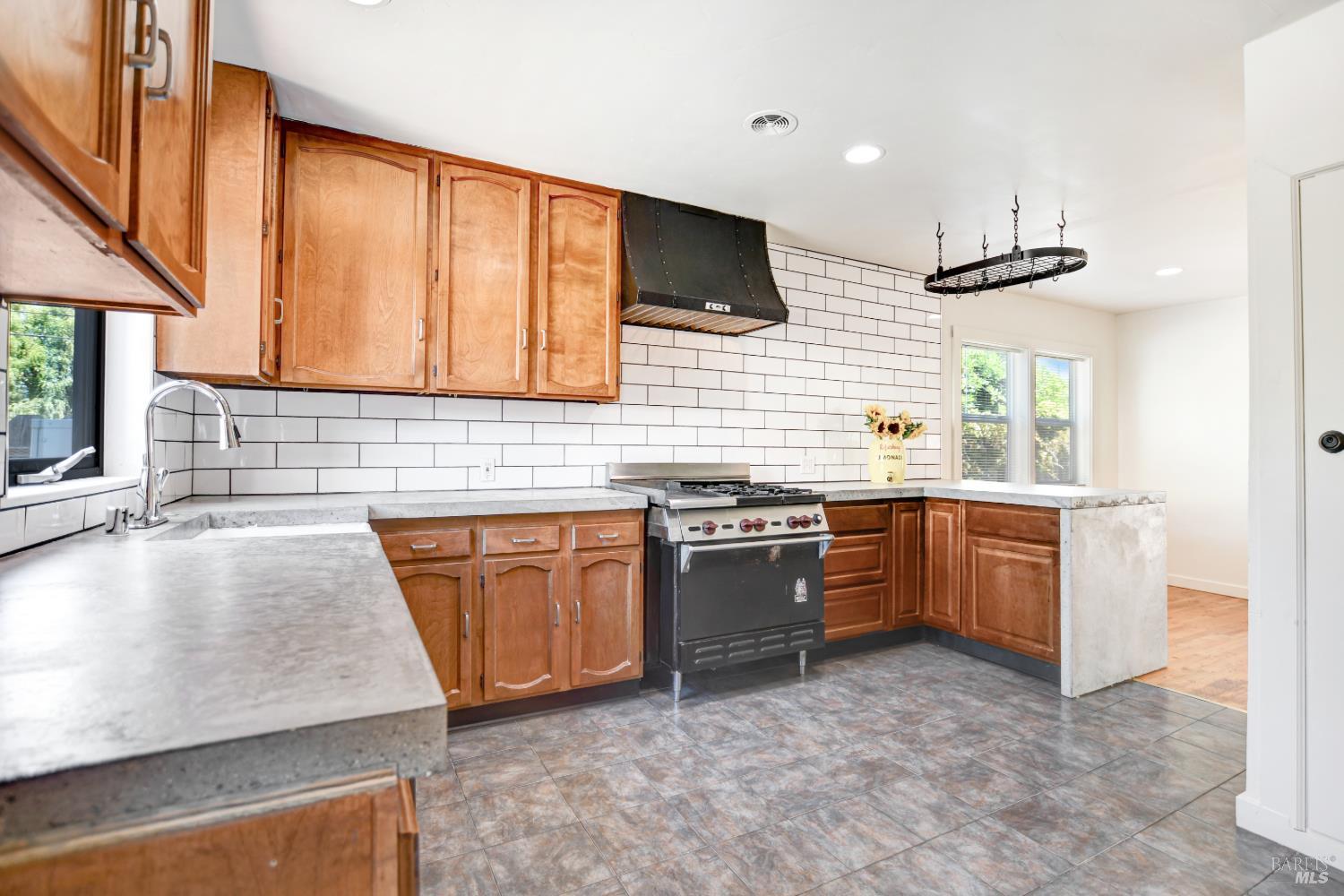866 Yuba Drive Santa Rosa, CA 95407 - Photo 9 of 73 COTTAGE KITCHEN WITH HOOD OVER GAS RANGE
