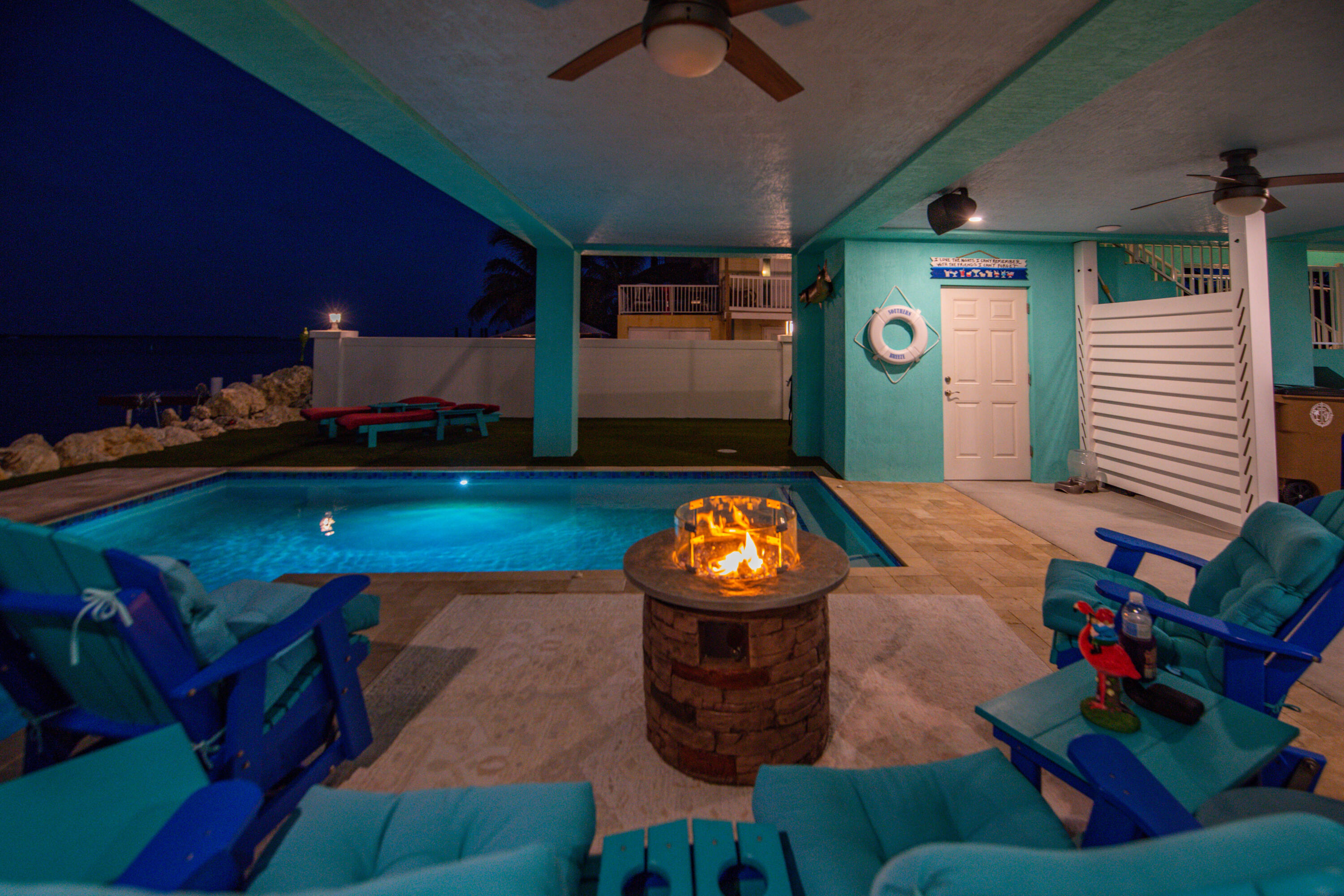 747 La Fitte Road Summerland Key, FL 33042 - Photo 53 of 103 a living room with furniture and a flat screen tv