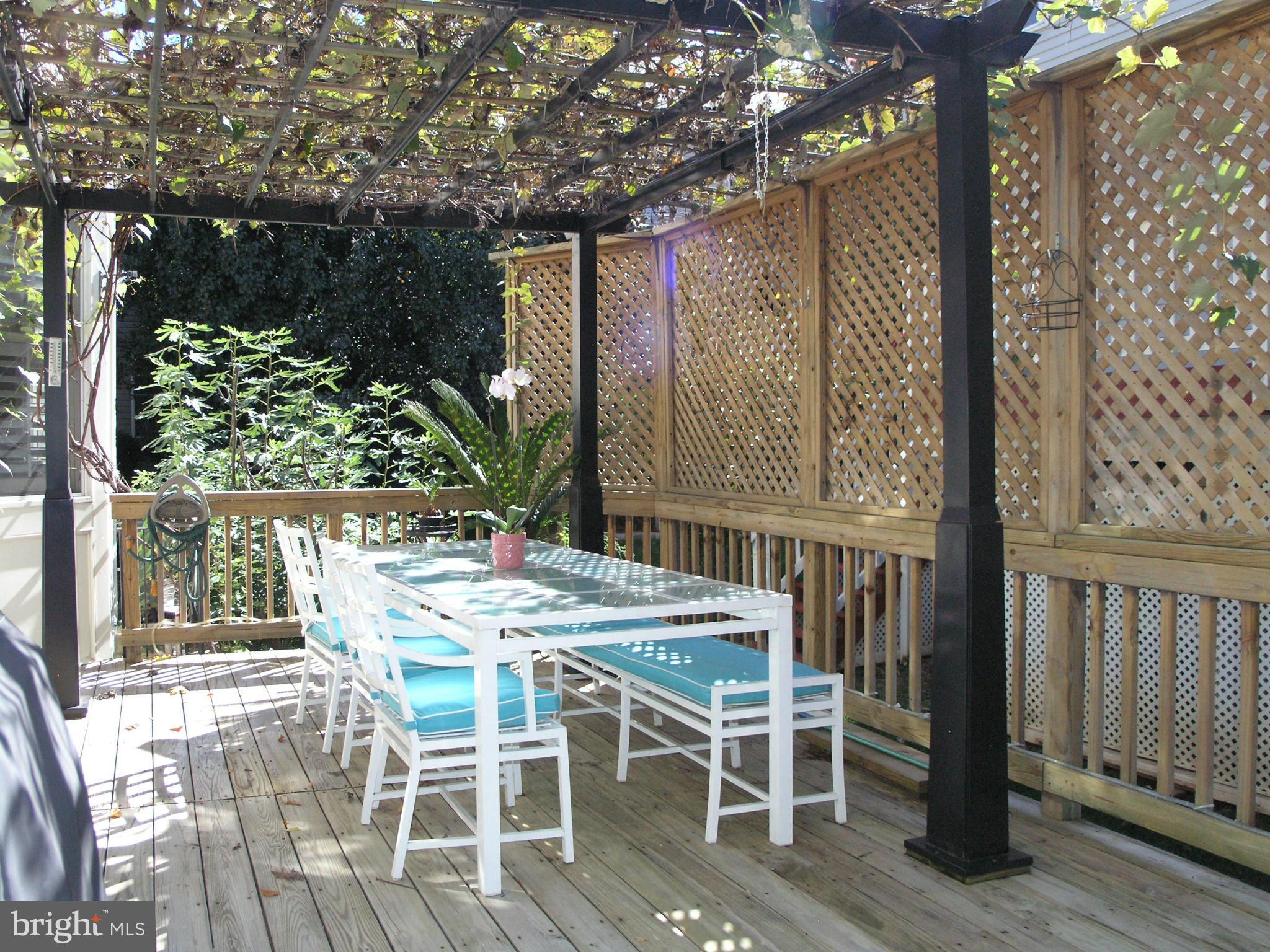 47611 Rhyolite Place Sterling, VA 20165 - Photo 10 of 29 a view of a patio with table and chairs and potted plants