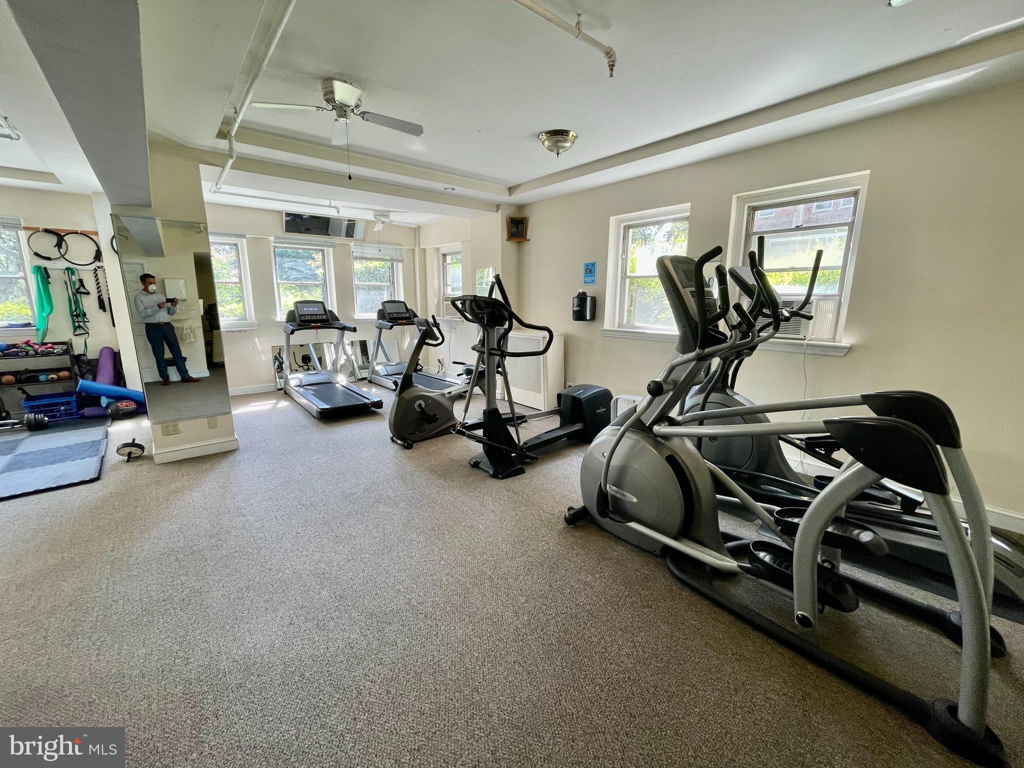 3601 Connecticut Avenue Northwest, Unit 106 Washington, DC 20008 - Photo 23 of 34 a view of a room with gym equipment