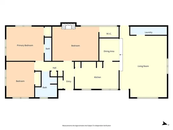 a view of front door