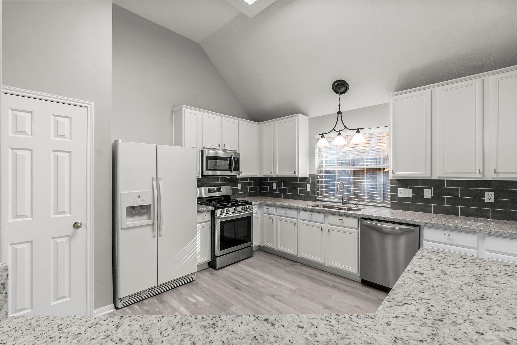 155 North Wimberly Way Conroe, TX 77385 - Photo 20 of 43 The refrigerator has been replaced with a new stainless steel refrigerator
