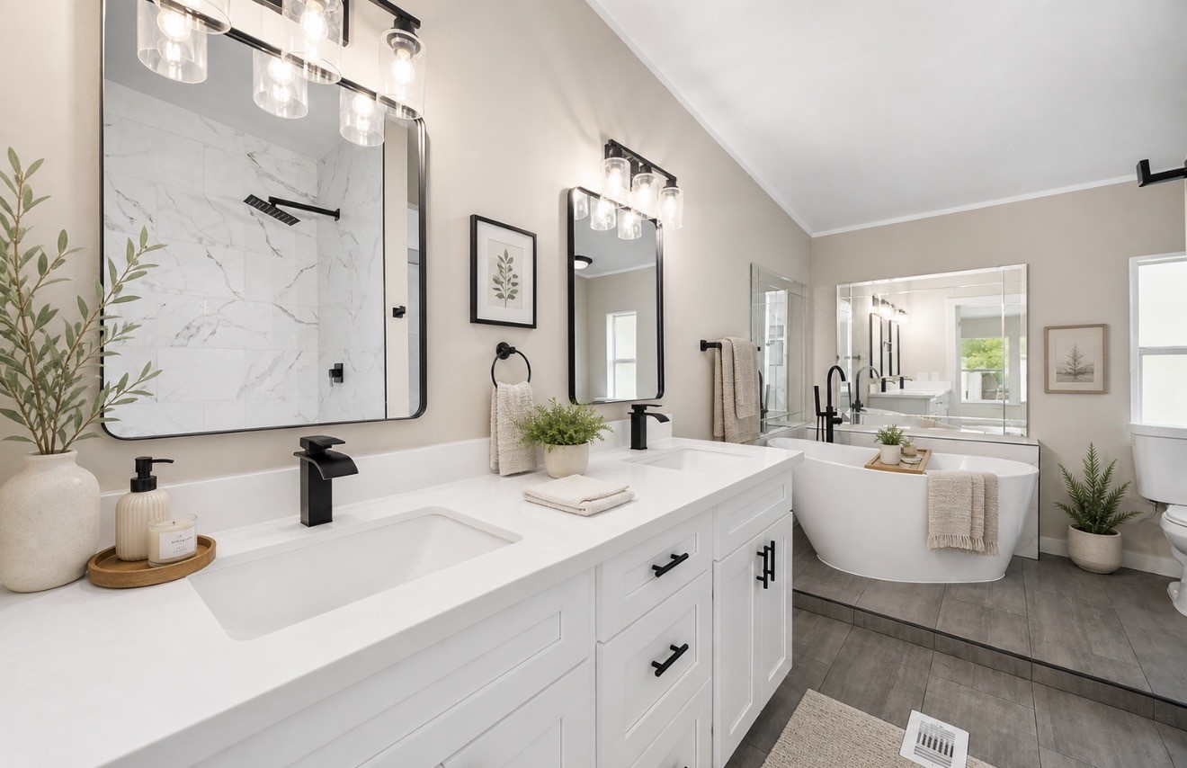 14891 Jim Stowe Road Conroe, TX 77302 - Photo 8 of 23 Virtually staged primary bathroom