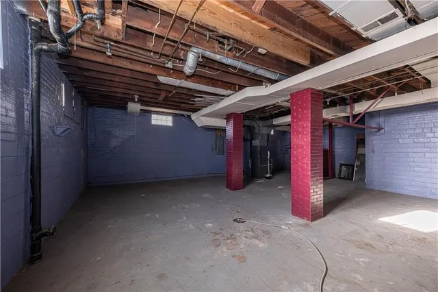 a view of water heater room