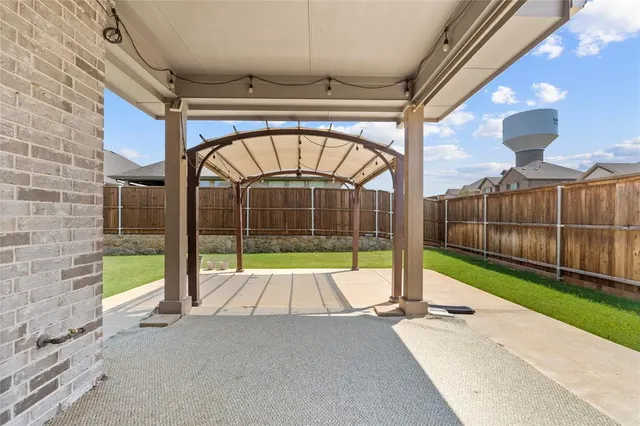 a view of swimming pool with a porch