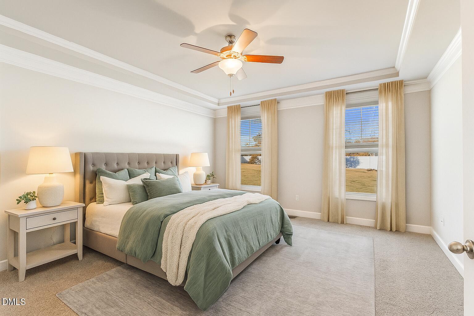 1024 JARRETT BAY Road Willow Spring, NC 27592 - Photo 17 of 43 a bedroom with a bed and a chandelier