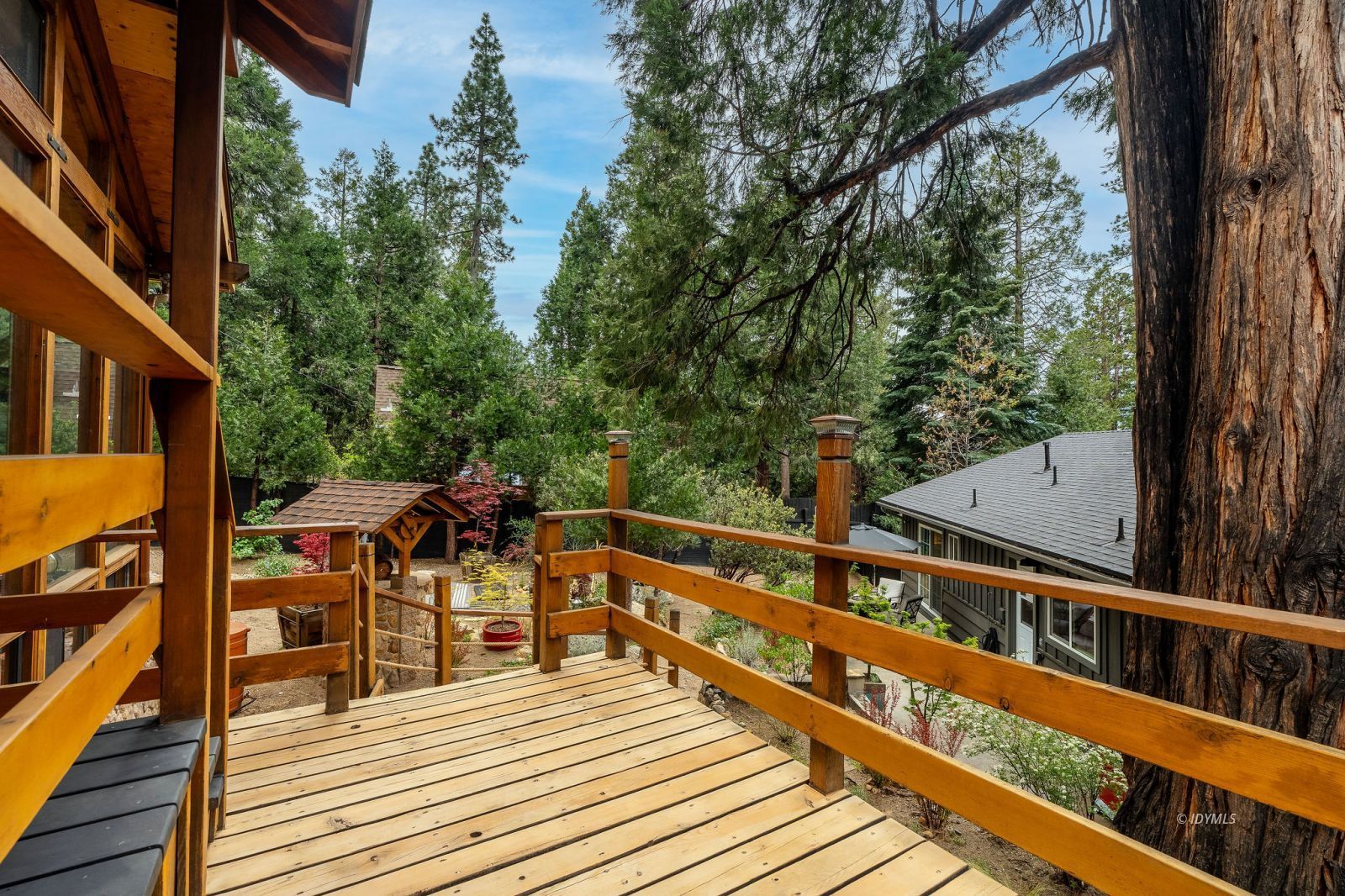 25106 Rim Rock Road Idyllwild, CA 92549 - Photo 37 of 71 a view of a balcony with chairs