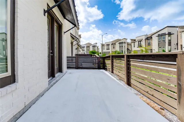 a view of a balcony with city view