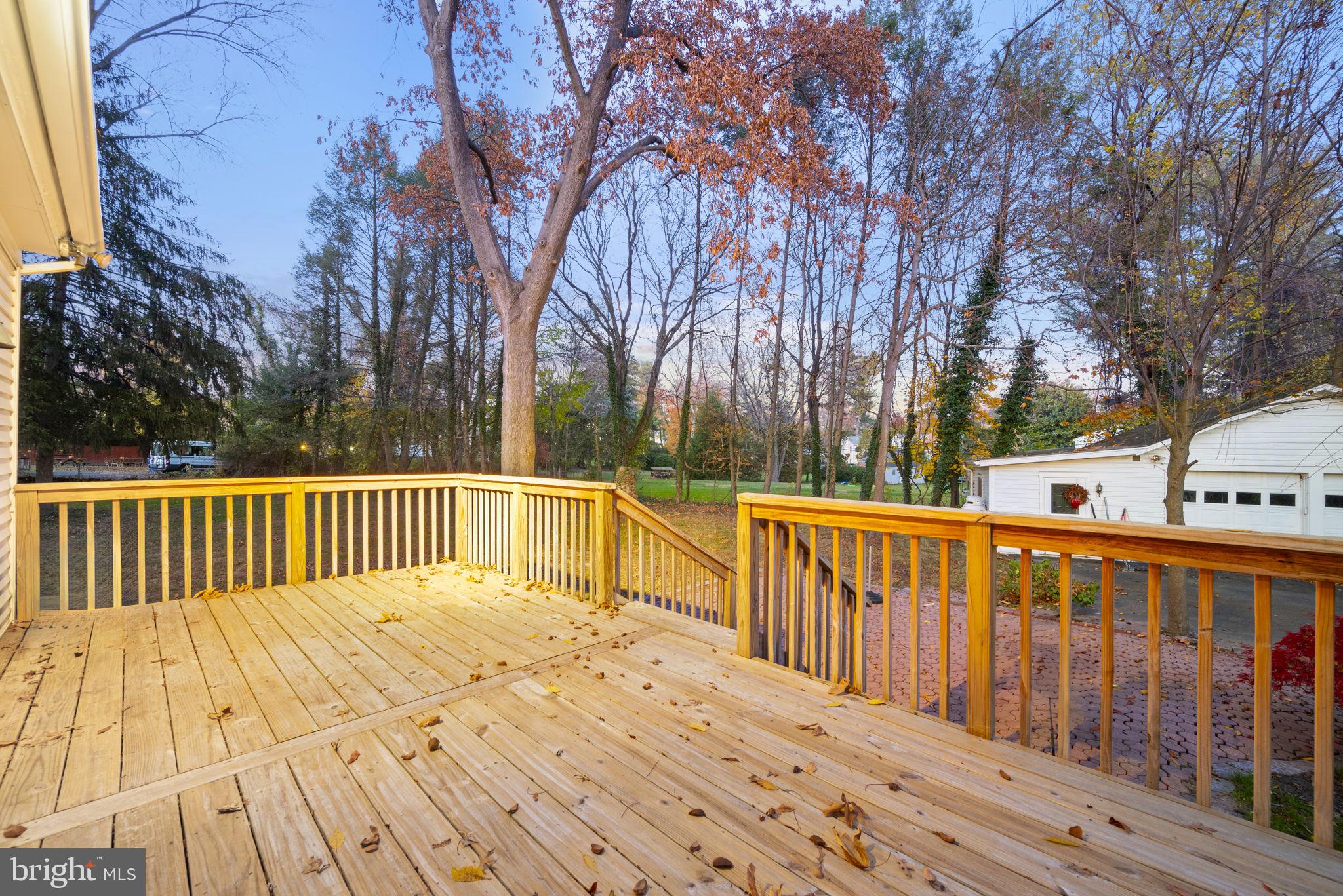 332 South Providence Road Wallingford, PA 19086 - Photo 24 of 69 Deck with Views of Spacious Yard