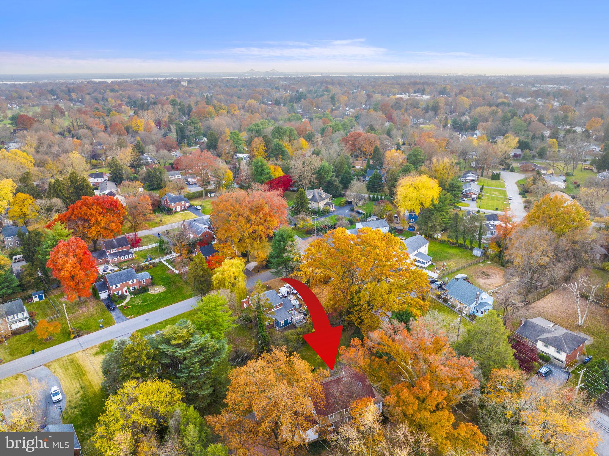 332 South Providence Road Wallingford, PA 19086 - Photo 63 of 69 an aerial view of residential houses with outdoor space