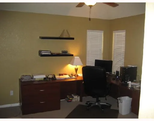 a view of workspace with a window