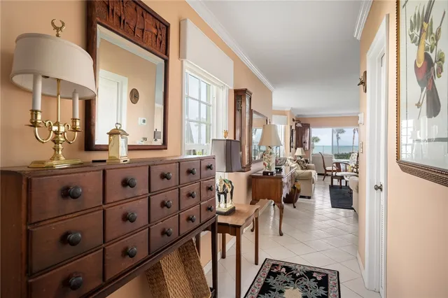 a view of living room and kitchen