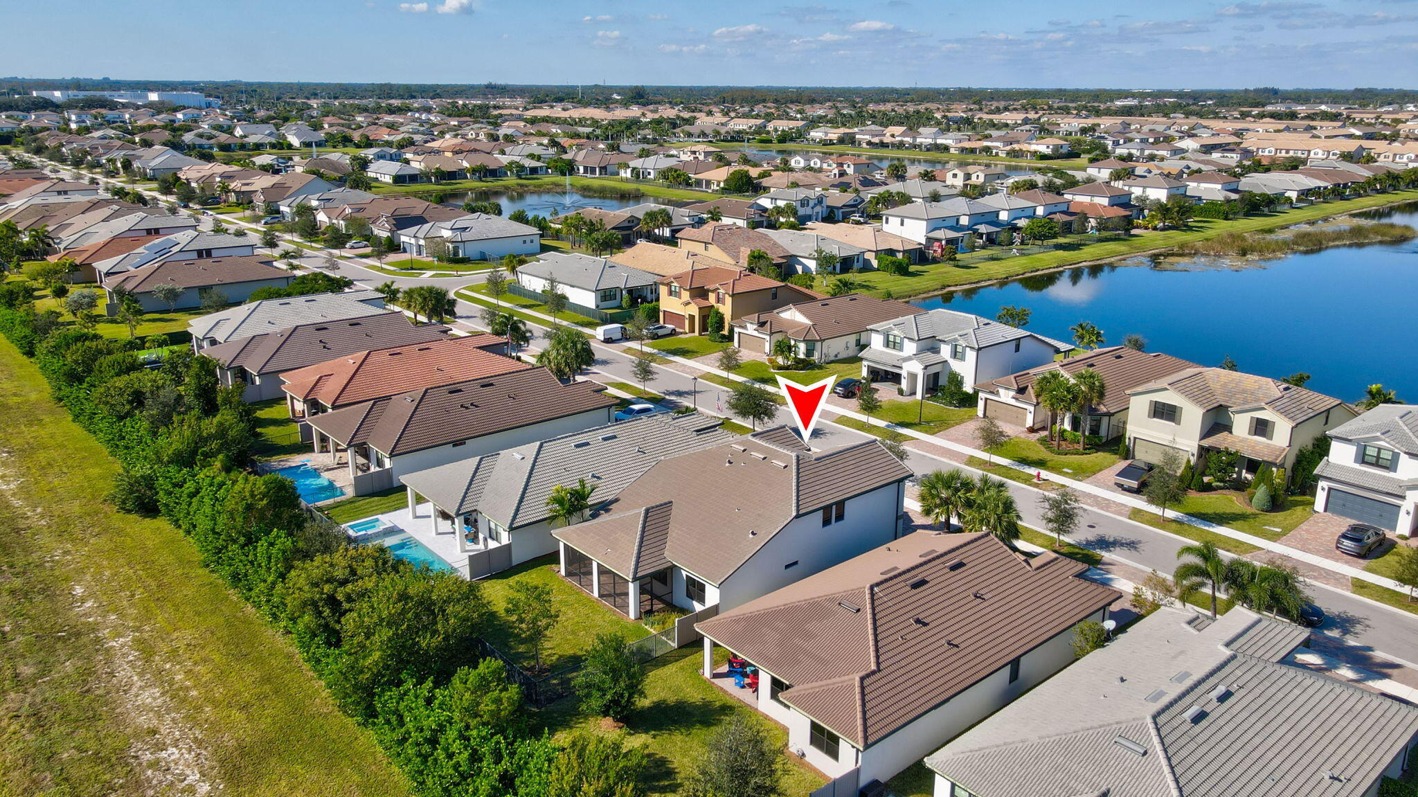 8296 Vaulting Drive Lake Worth, FL 33467 - Photo 58 of 62 an aerial view of a city