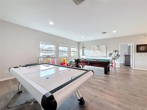 a view of a city from a balcony