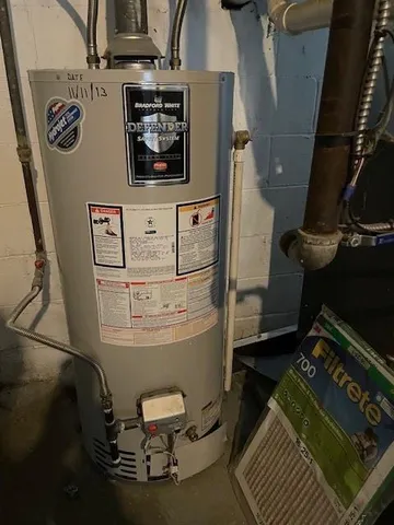 a view of water heater room