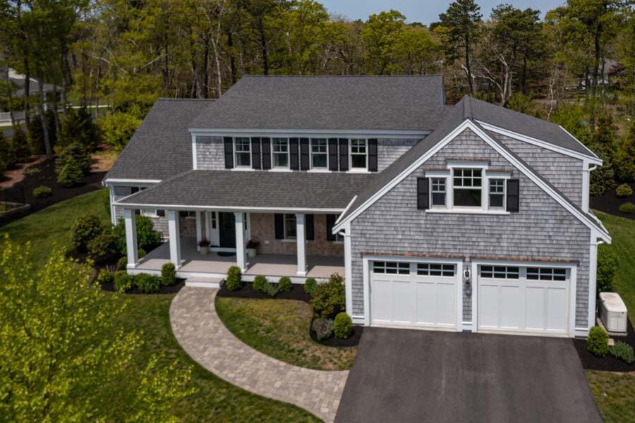 19 Bascom Hollow Harwich, MA 02645 - Photo 37 of 43 a aerial view of a house yard