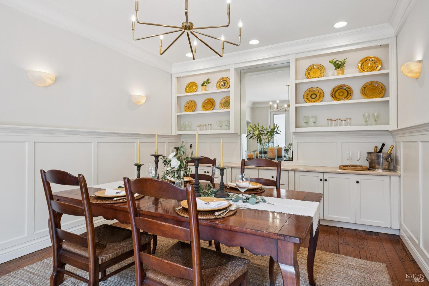 1199 Butterfield Road San Anselmo, CA 94960 - Photo 14 of 65 a view of a dining room with furniture and wooden floor