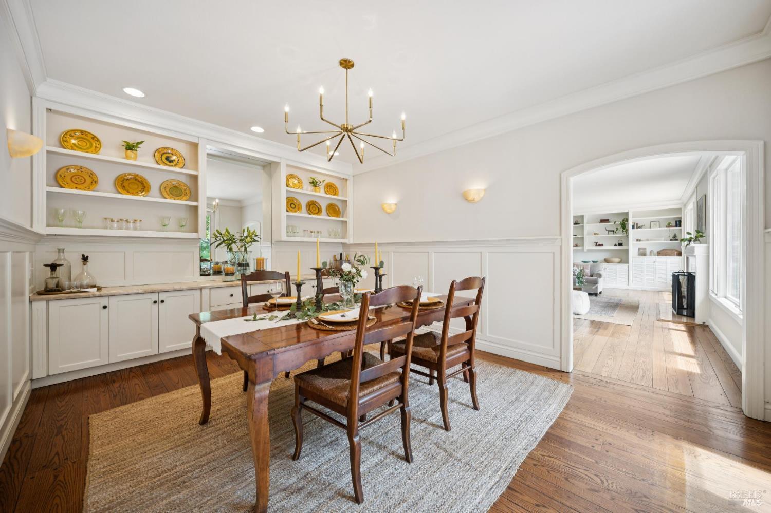 1199 Butterfield Road San Anselmo, CA 94960 - Photo 16 of 65 a view of a dining room with furniture and wooden floor