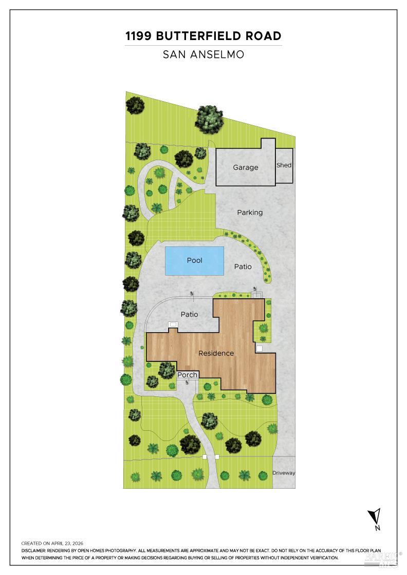 1199 Butterfield Road San Anselmo, CA 94960 - Photo 58 of 65 a picture of a floor plan in a park