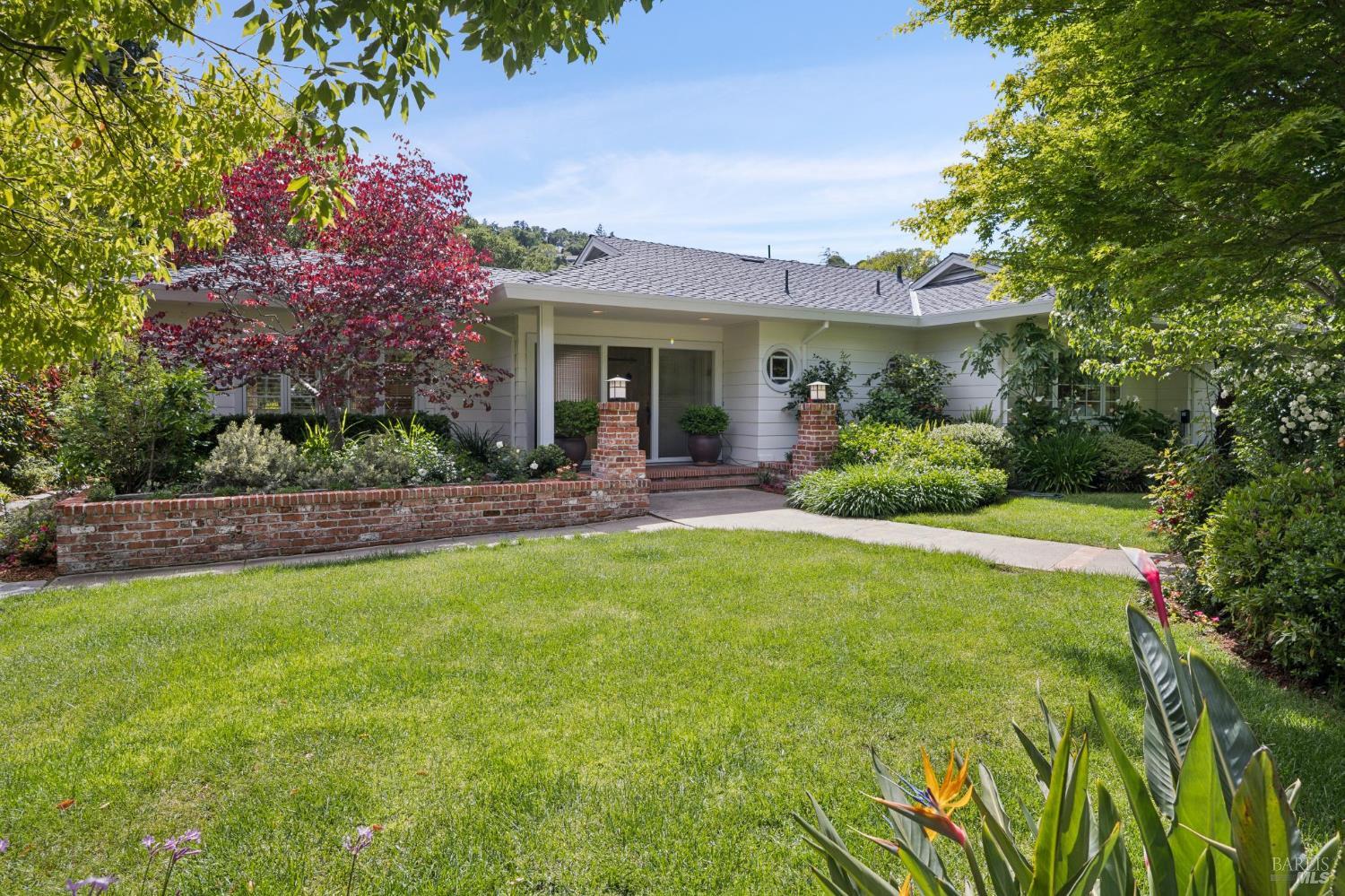 1199 Butterfield Road San Anselmo, CA 94960 - Photo 7 of 65 front view of a house with a yard