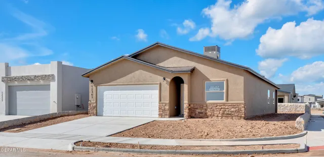 a front view of a house with entertaining space