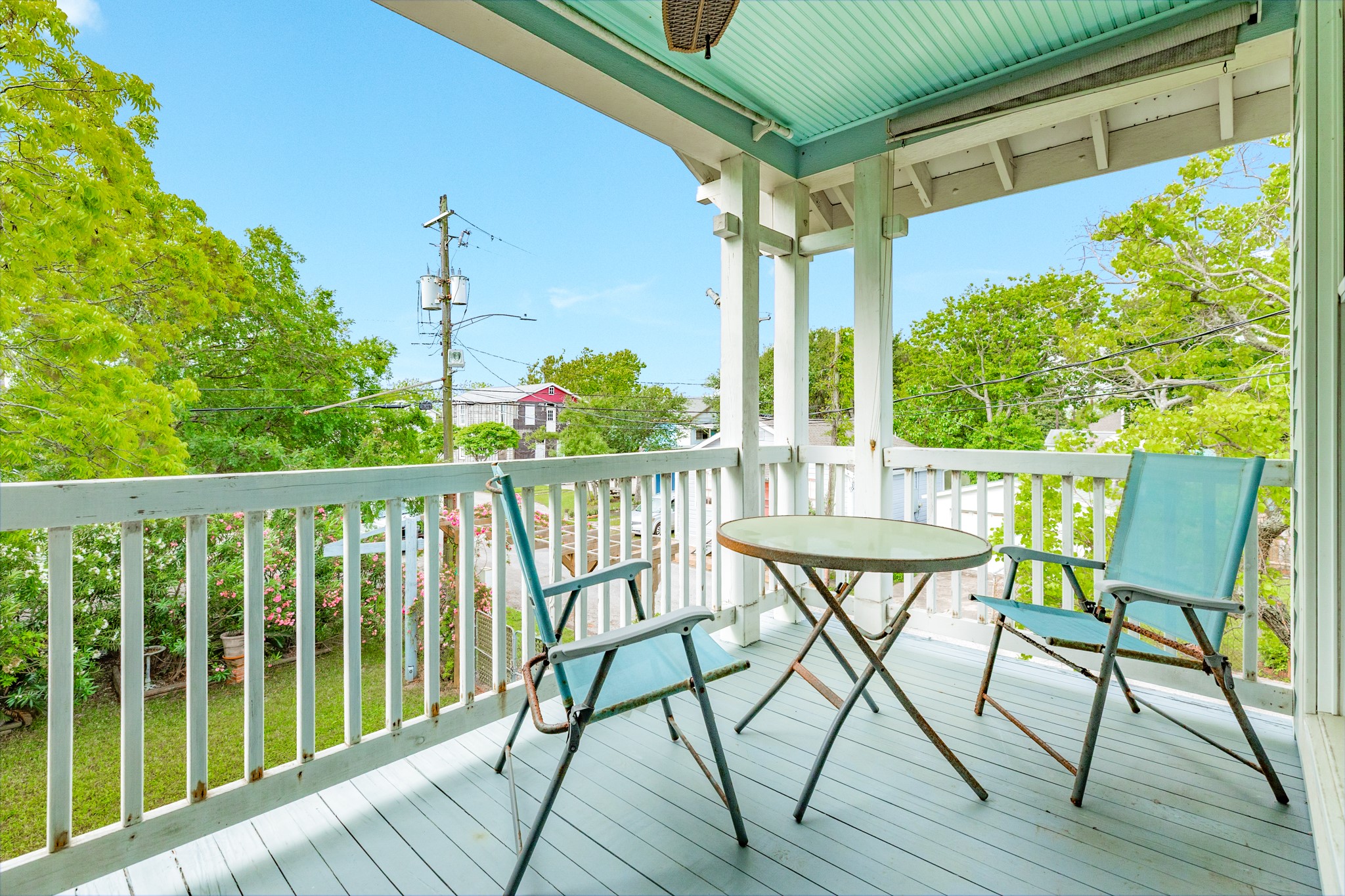 3727 Avenue R Galveston, TX 77550 - Photo 41 of 48 Unit 2, the upstairs balcony is private and offers a quiet space to enjoy the outdoors.