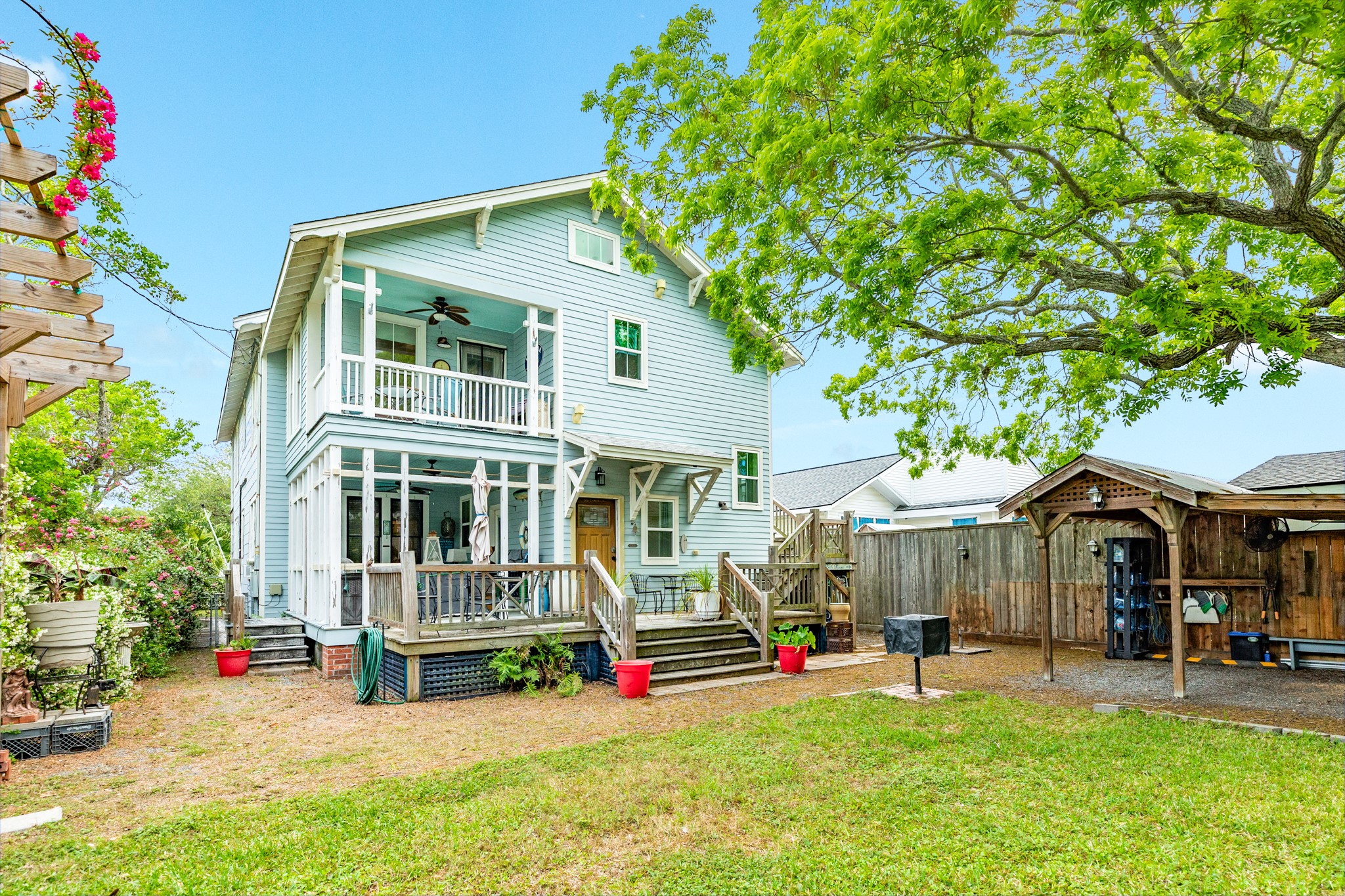 3727 Avenue R Galveston, TX 77550 - Photo 45 of 48 The rear addition was constructed in 2010 and the exterior is hardie plank.